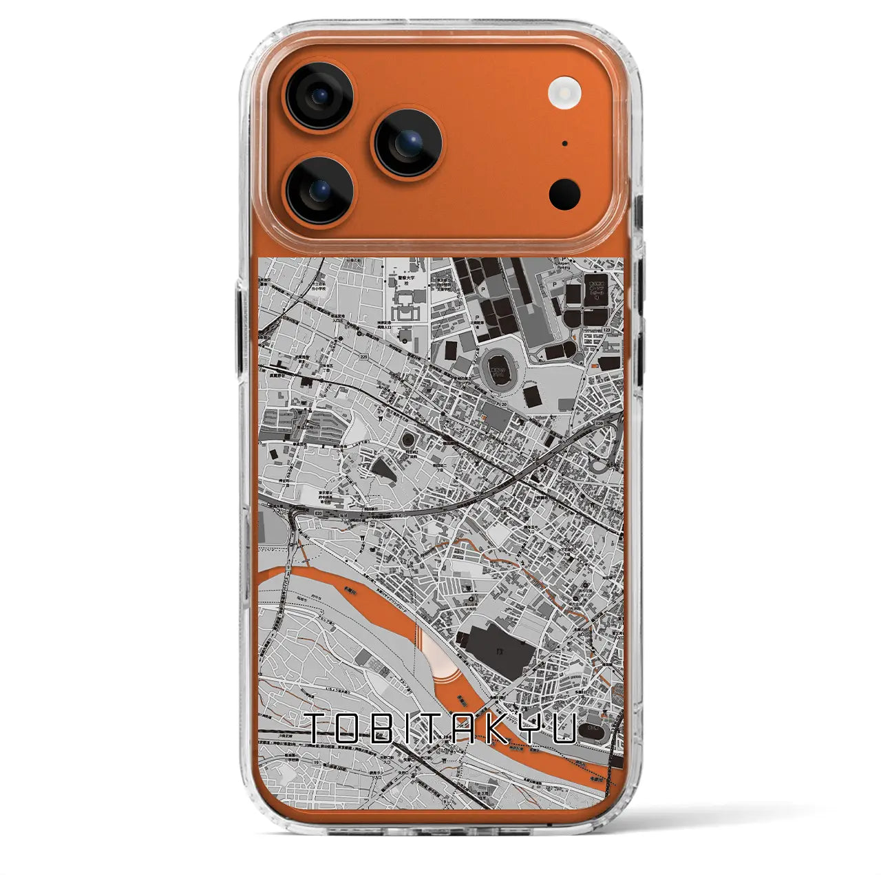 【飛田給（東京都）】地図柄iPhoneケース（MagSafeタイプ）