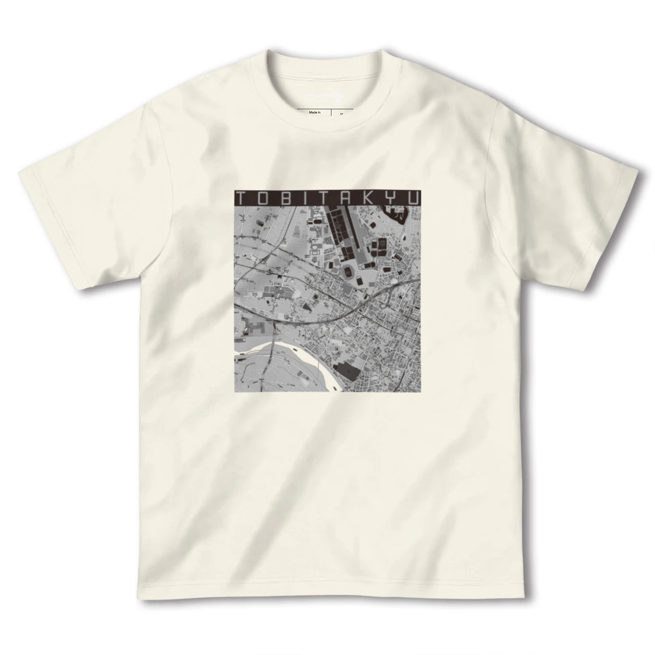 【飛田給（東京都）】地図柄ヘビーウェイトTシャツ