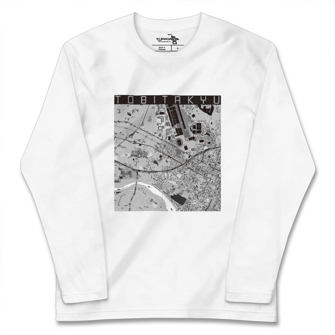 【飛田給(東京都)】地図柄ロングスリーブTシャツ