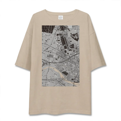 【飛田給（東京都）】地図柄ビッグシルエットTシャツ