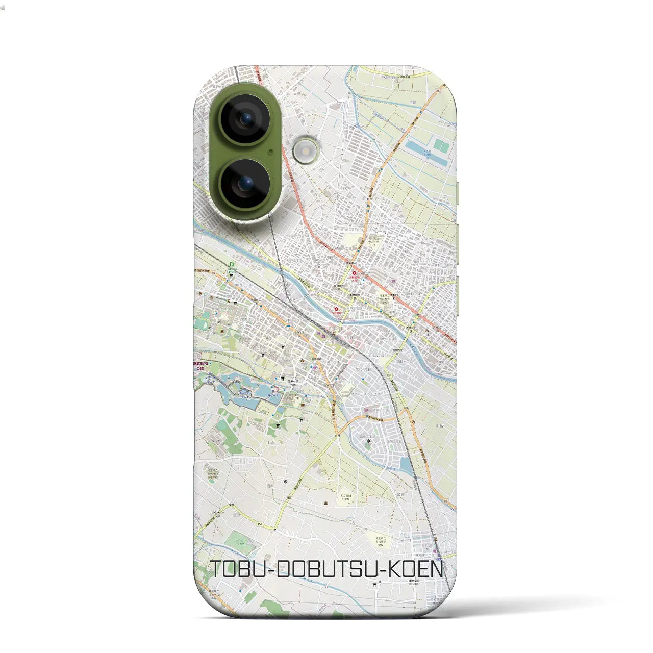 【東武動物公園（埼玉県）】地図柄iPhoneケース（バックカバータイプ）