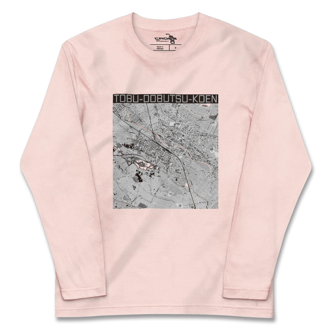【東武動物公園(埼玉県)】地図柄ロングスリーブTシャツ