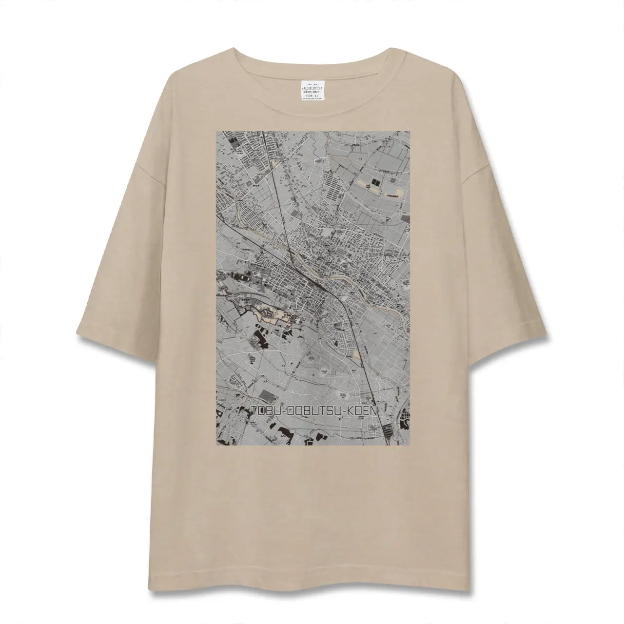 【東武動物公園（埼玉県）】地図柄ビッグシルエットTシャツ