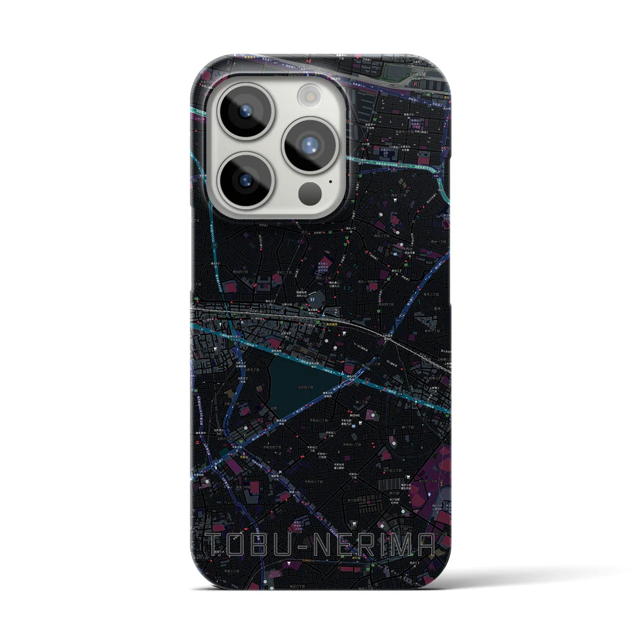 【東武練馬（東京都）】地図柄iPhoneケース（バックカバータイプ）