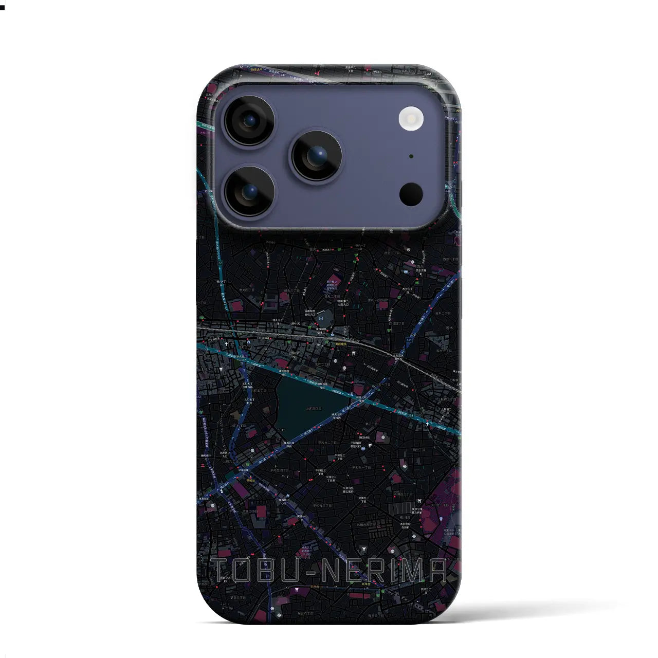 【東武練馬（東京都）】地図柄iPhoneケース（バックカバータイプ）