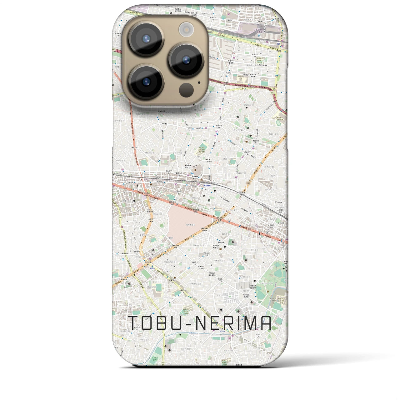 【東武練馬（東京都）】地図柄iPhoneケース（バックカバータイプ）