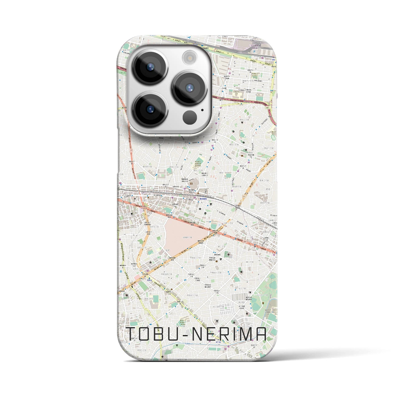 【東武練馬（東京都）】地図柄iPhoneケース（バックカバータイプ）