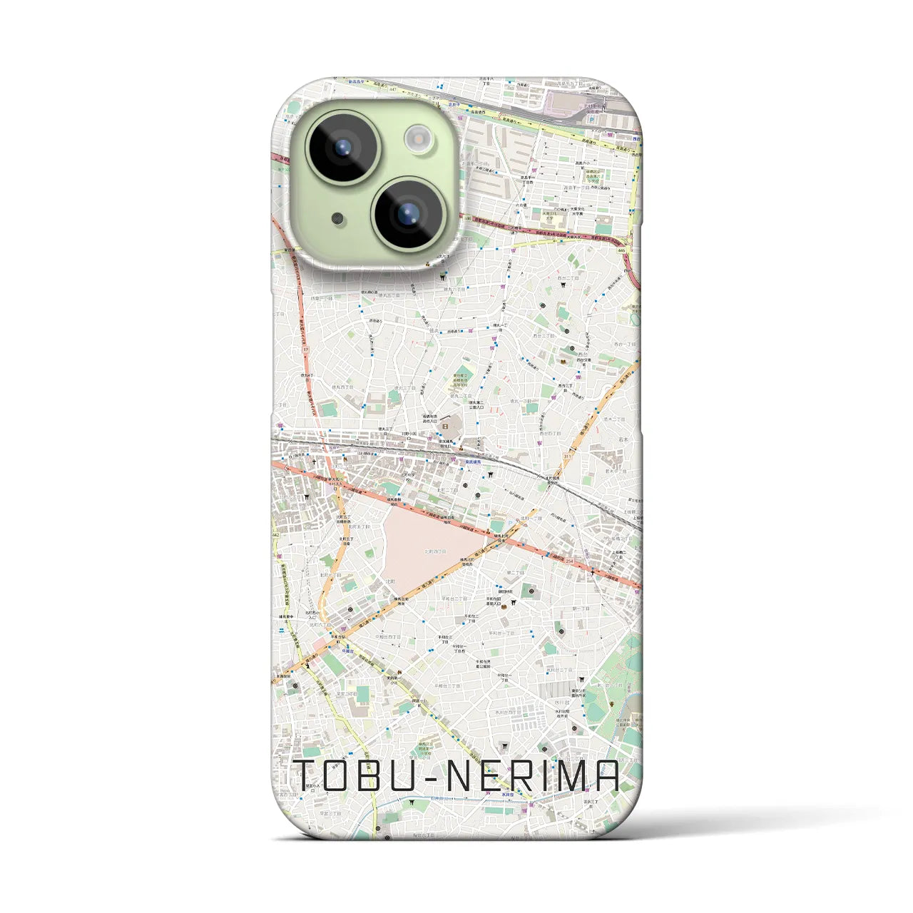 【東武練馬（東京都）】地図柄iPhoneケース（バックカバータイプ）