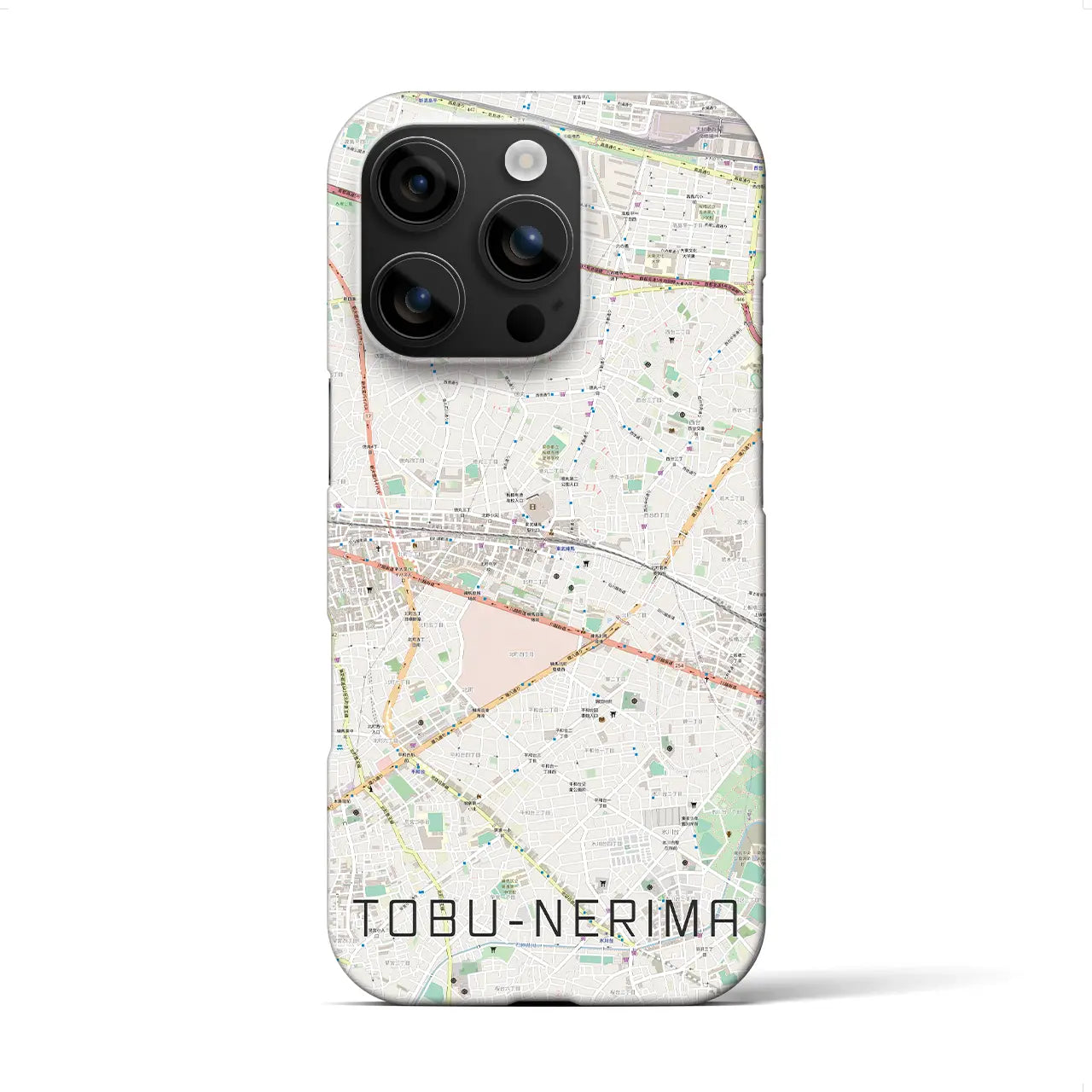 【東武練馬（東京都）】地図柄iPhoneケース（バックカバータイプ）