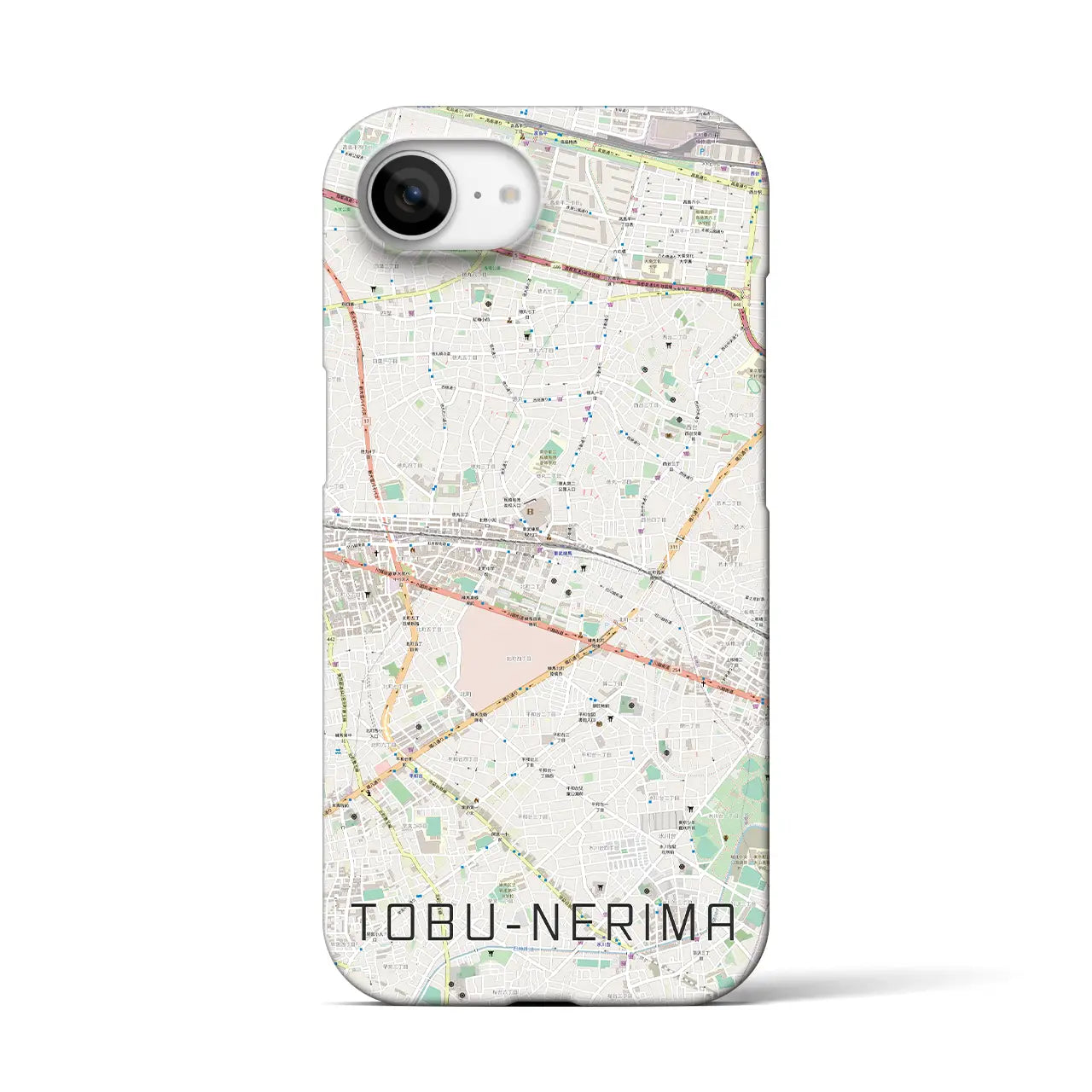 【東武練馬（東京都）】地図柄iPhoneケース（バックカバータイプ）