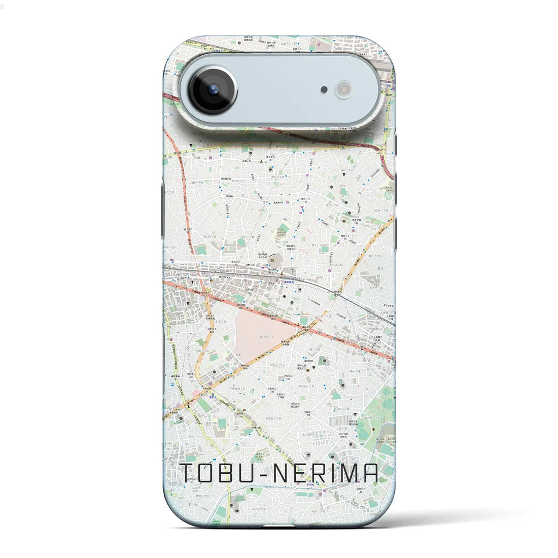 【東武練馬（東京都）】地図柄iPhoneケース（バックカバータイプ）ナチュラル・iPhone 17 Pro Max 用