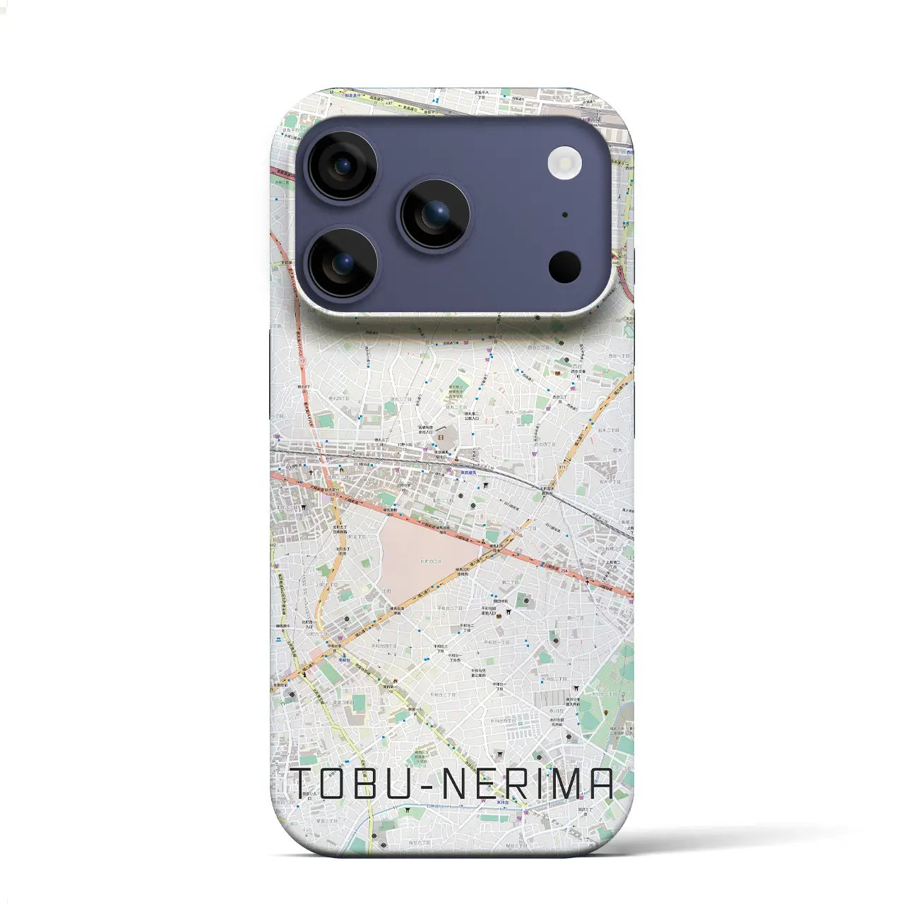 【東武練馬（東京都）】地図柄iPhoneケース（バックカバータイプ）
