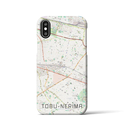 【東武練馬（東京都）】地図柄iPhoneケース（バックカバータイプ）