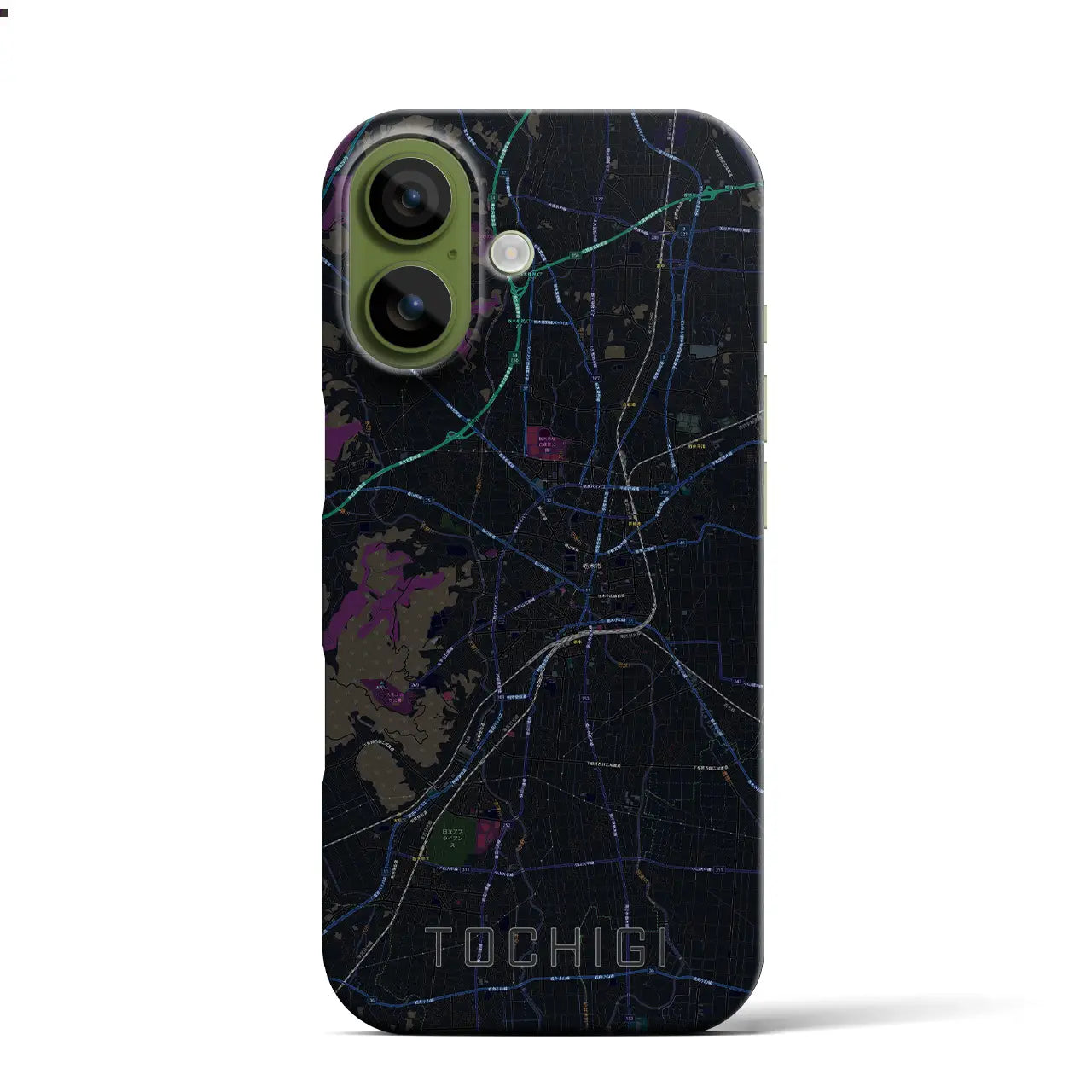 【栃木（栃木県）】地図柄iPhoneケース（バックカバータイプ）