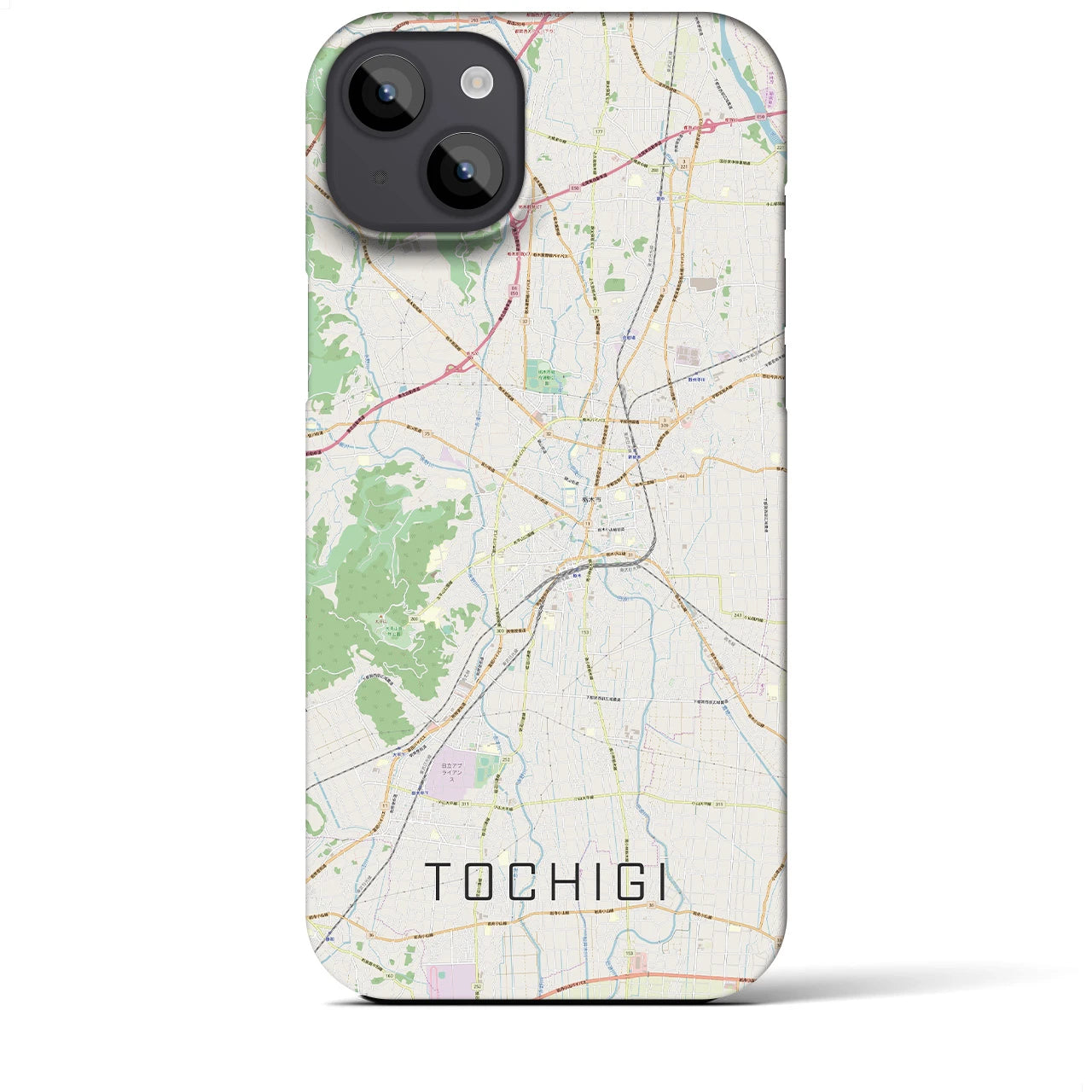 【栃木（栃木県）】地図柄iPhoneケース（バックカバータイプ）