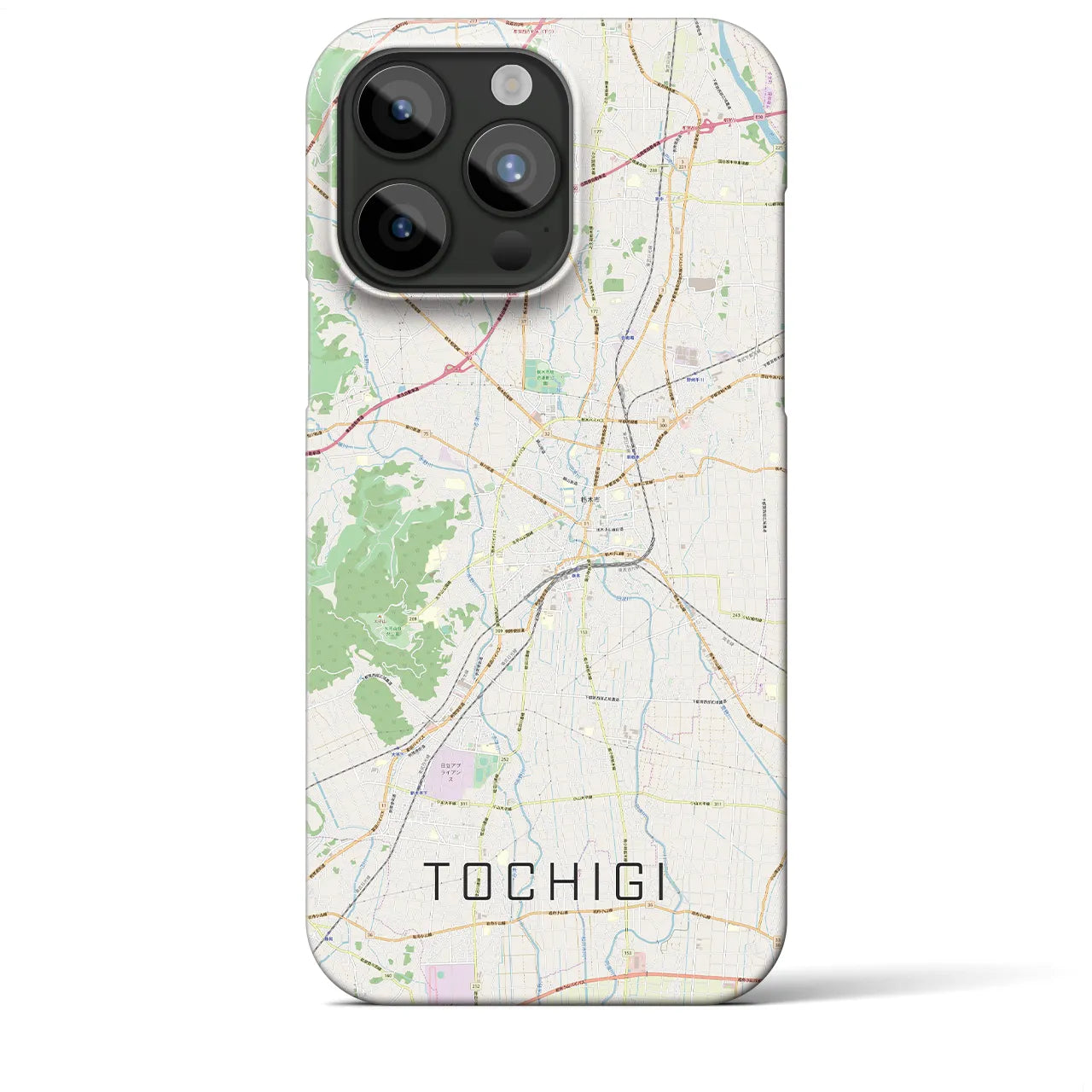 【栃木（栃木県）】地図柄iPhoneケース（バックカバータイプ）