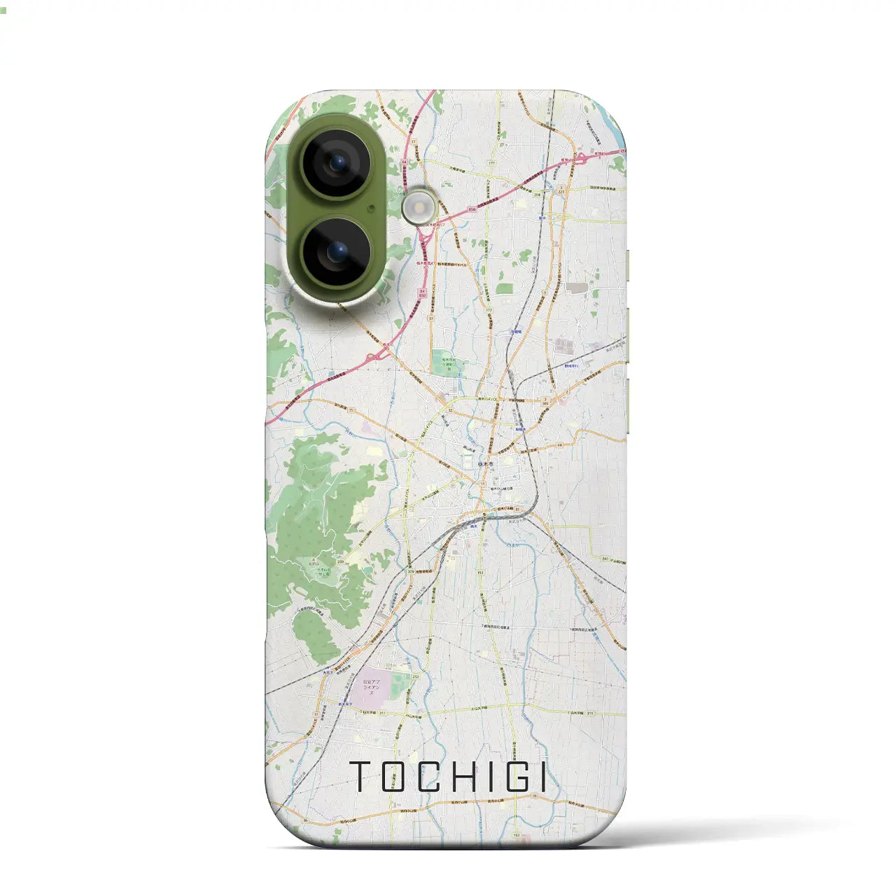 【栃木（栃木県）】地図柄iPhoneケース（バックカバータイプ）