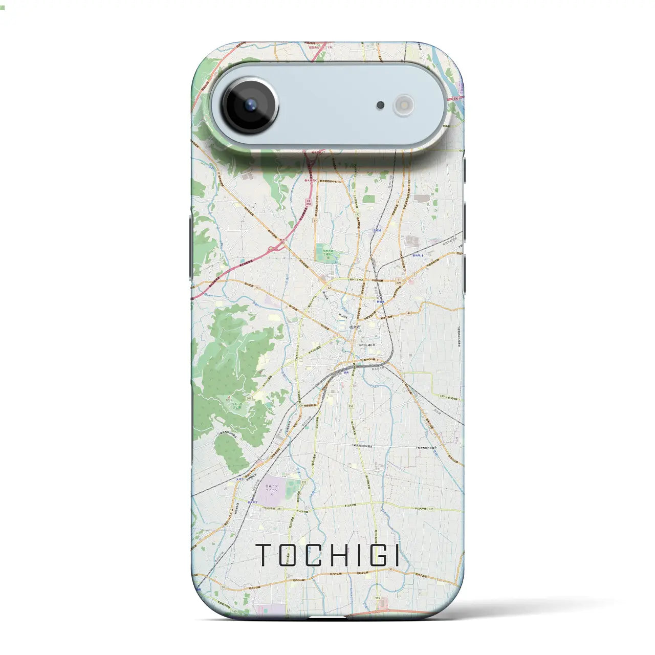 【栃木（栃木県）】地図柄iPhoneケース（バックカバータイプ）ナチュラル・iPhone 17 Pro Max 用
