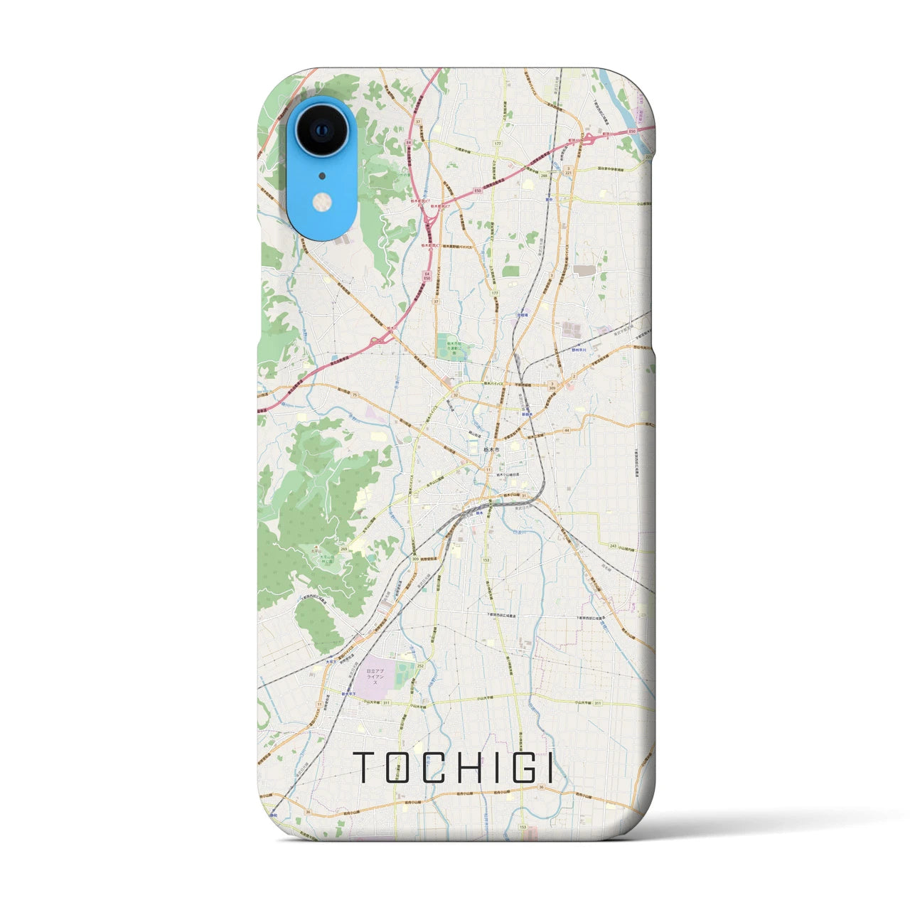 【栃木（栃木県）】地図柄iPhoneケース（バックカバータイプ）