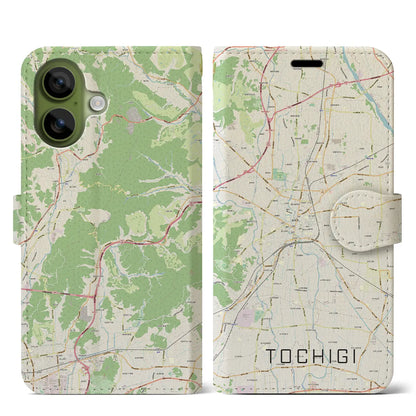 【栃木（栃木県）】地図柄iPhoneケース（手帳タイプ）