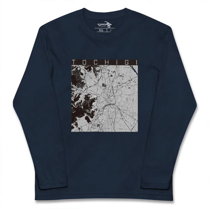 【栃木（栃木県）】地図柄ロングスリーブTシャツ