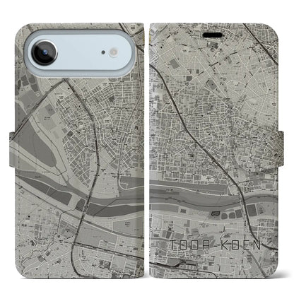 【戸田公園（埼玉県）】地図柄iPhoneケース（手帳タイプ）