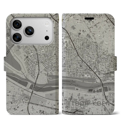 【戸田公園（埼玉県）】地図柄iPhoneケース（手帳タイプ）