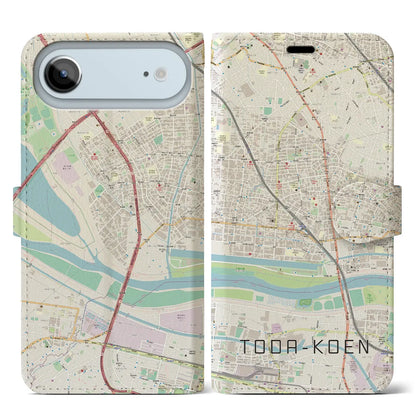 【戸田公園（埼玉県）】地図柄iPhoneケース（手帳タイプ）