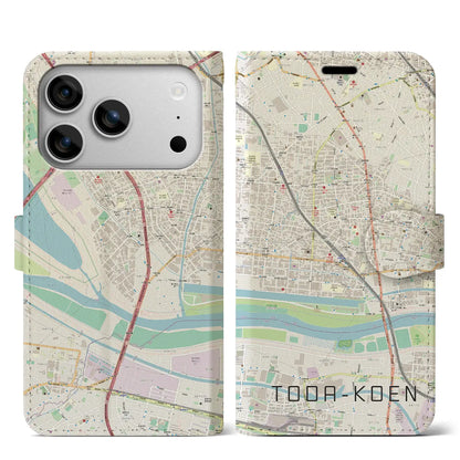 【戸田公園（埼玉県）】地図柄iPhoneケース（手帳タイプ）