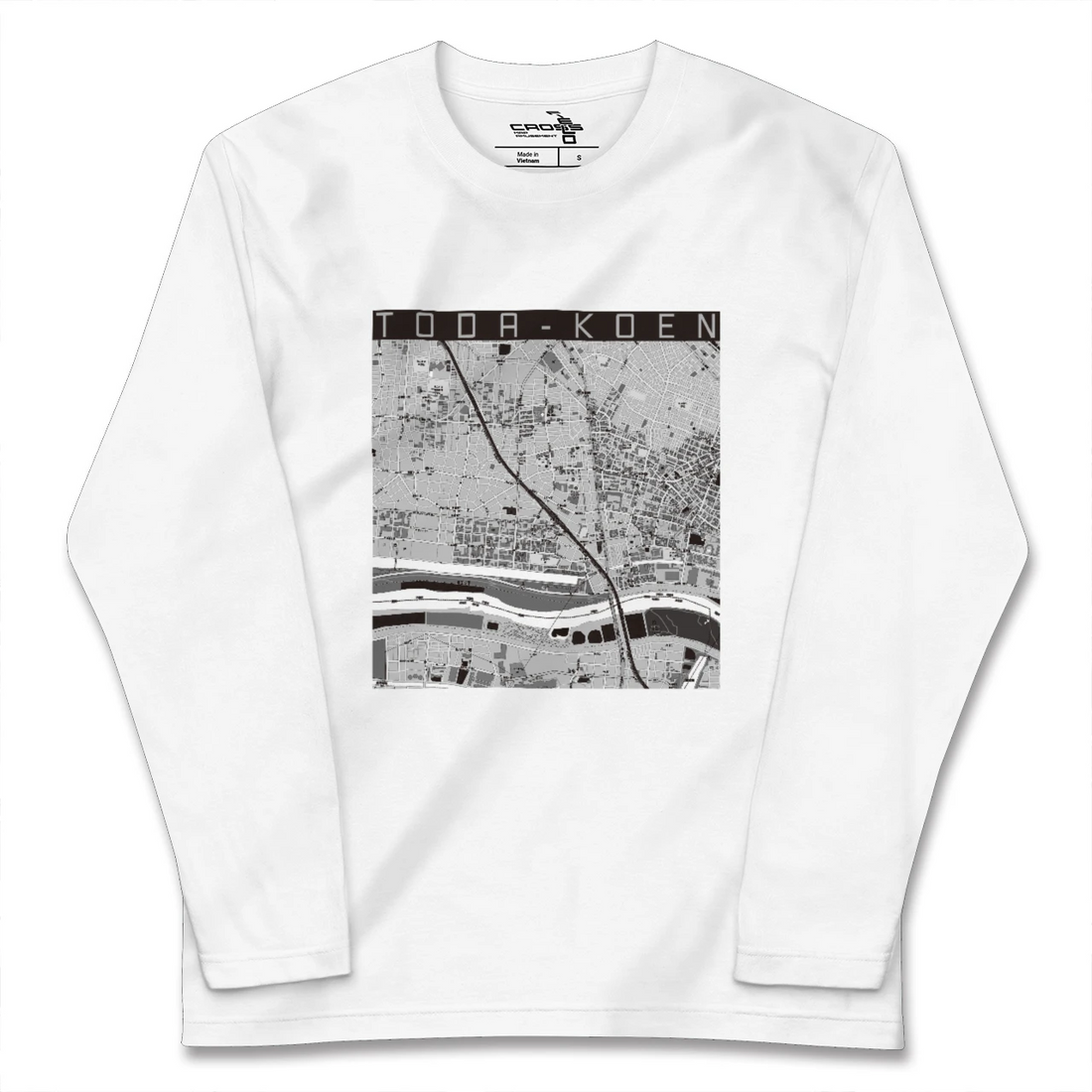 【戸田公園（埼玉県）】地図柄ロングスリーブTシャツ