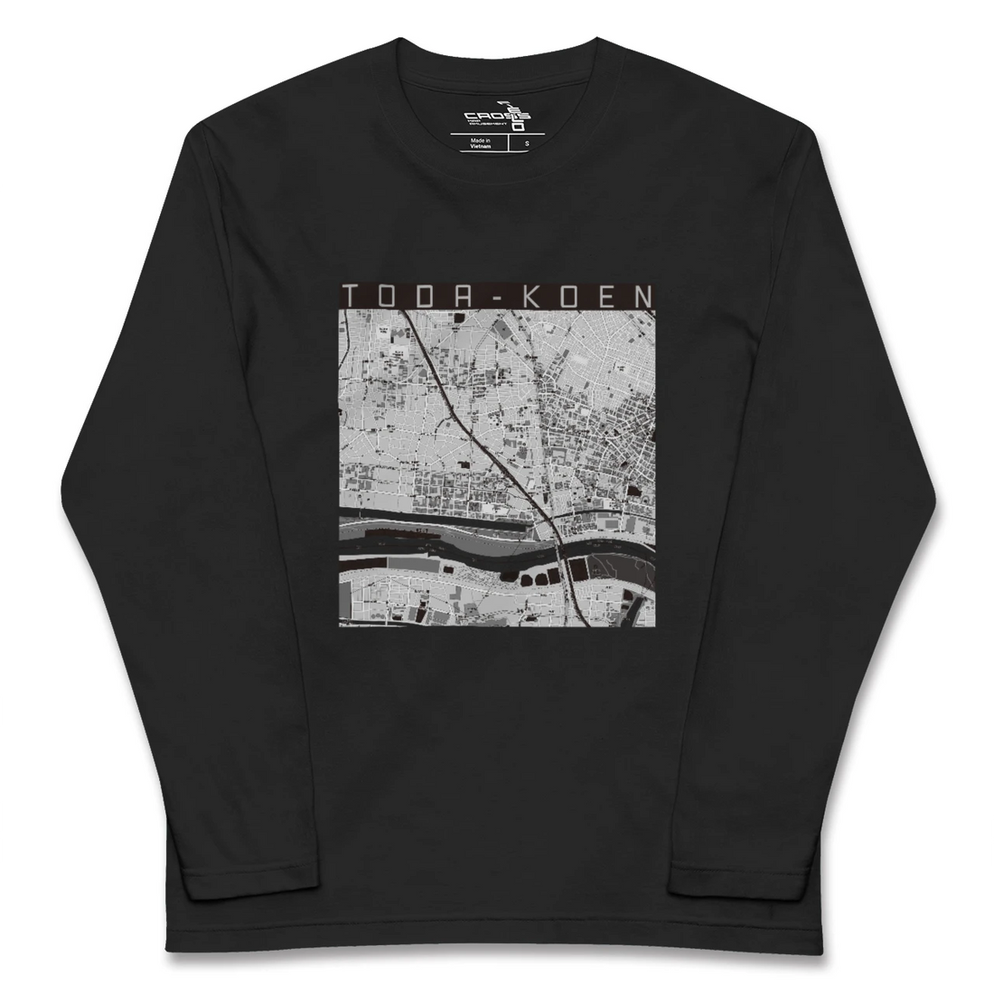 【戸田公園(埼玉県)】地図柄ロングスリーブTシャツ