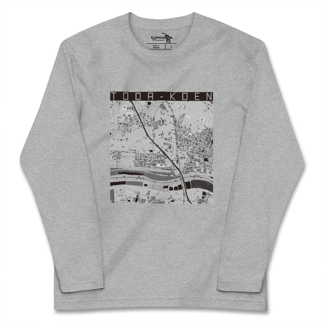 【戸田公園(埼玉県)】地図柄ロングスリーブTシャツ