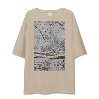 【戸田公園（埼玉県）】地図柄ビッグシルエットTシャツ