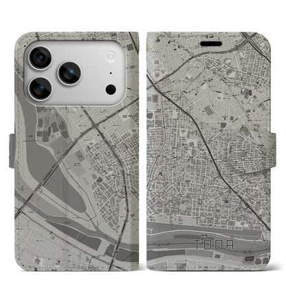 【戸田（埼玉県）】地図柄iPhoneケース（手帳タイプ）