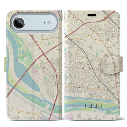 【戸田（埼玉県）】地図柄iPhoneケース（手帳タイプ）