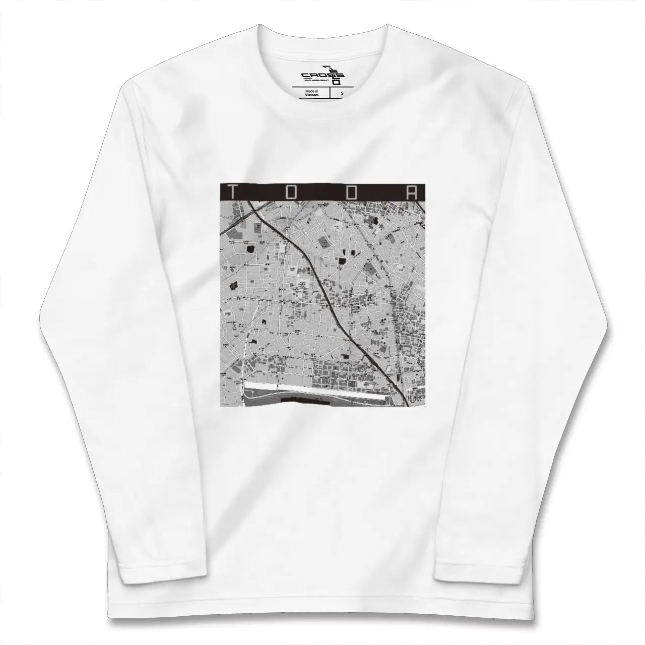 【戸田（埼玉県）】地図柄ロングスリーブTシャツ