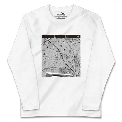 【戸田（埼玉県）】地図柄ロングスリーブTシャツ