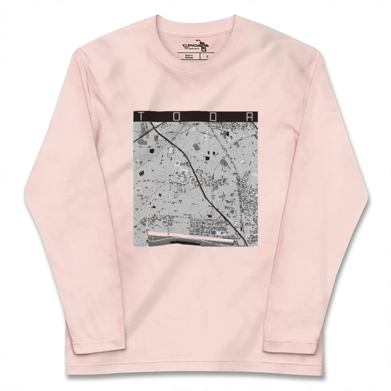【戸田（埼玉県）】地図柄ロングスリーブTシャツ