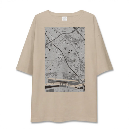 【戸田（埼玉県）】地図柄ビッグシルエットTシャツ