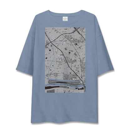 【戸田（埼玉県）】地図柄ビッグシルエットTシャツ