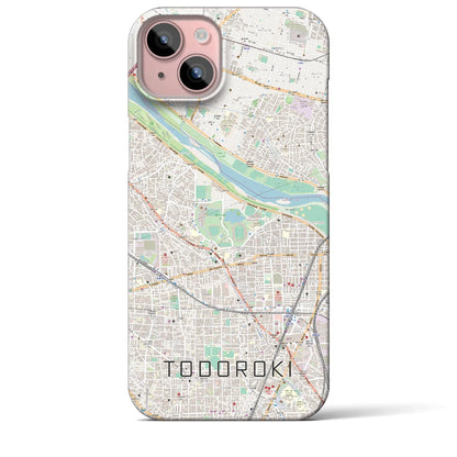 【等々力（神奈川県）】地図柄iPhoneケース（バックカバータイプ）