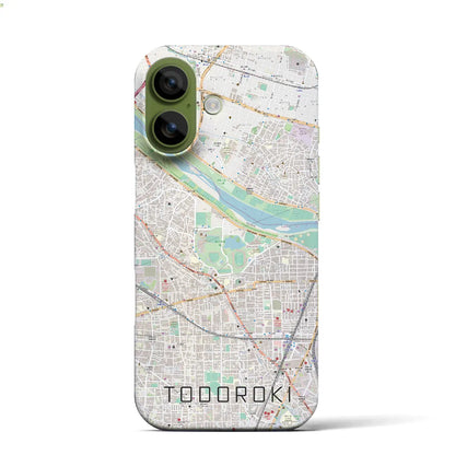 【等々力（神奈川県）】地図柄iPhoneケース（バックカバータイプ）