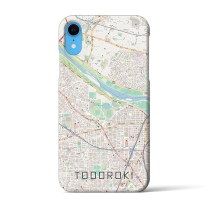 【等々力（神奈川県）】地図柄iPhoneケース（バックカバータイプ）