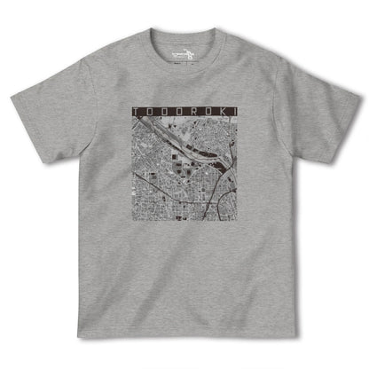 【等々力（神奈川県）（神奈川県）】地図柄ヘビーウェイトTシャツ