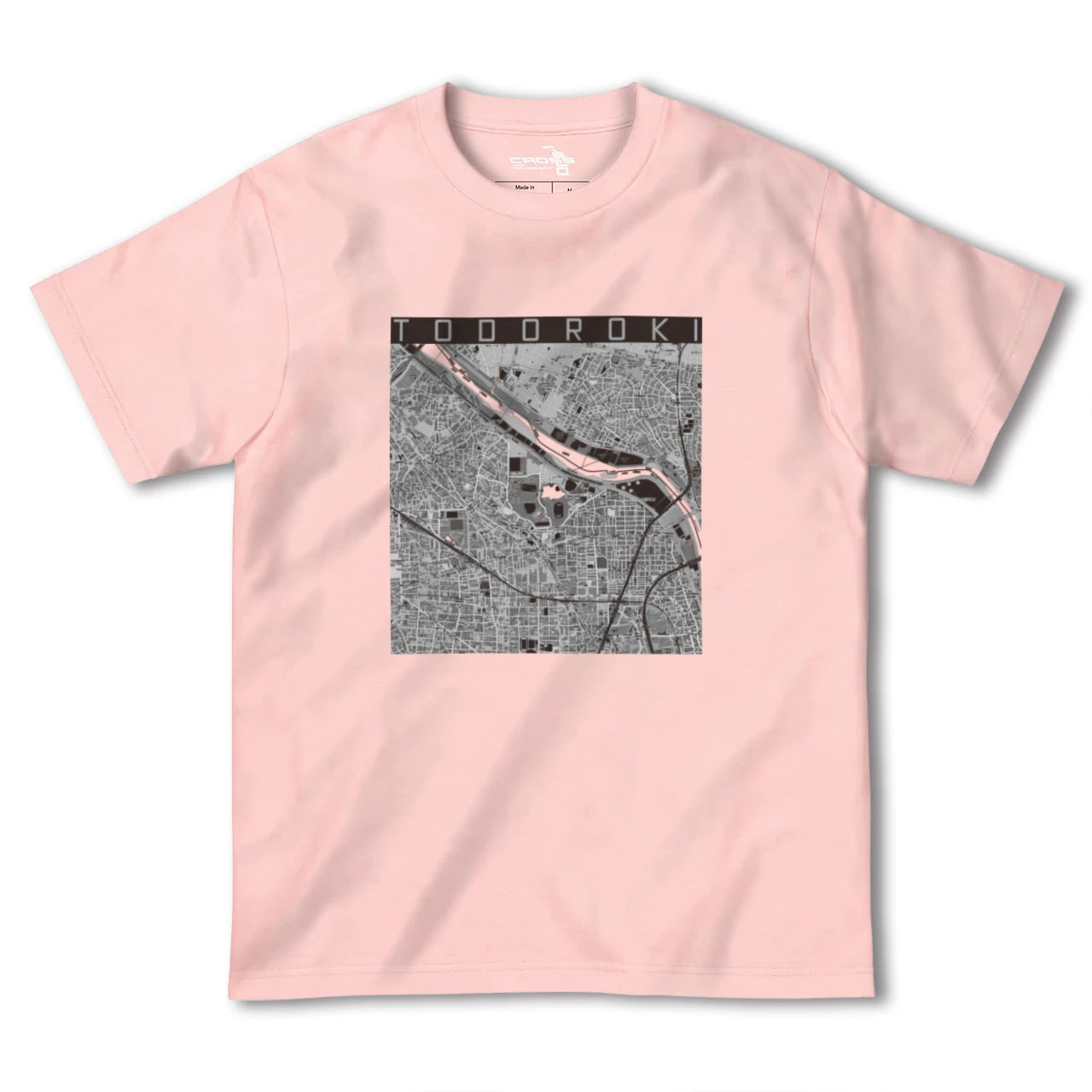 【等々力（神奈川県）（神奈川県）】地図柄ヘビーウェイトTシャツ