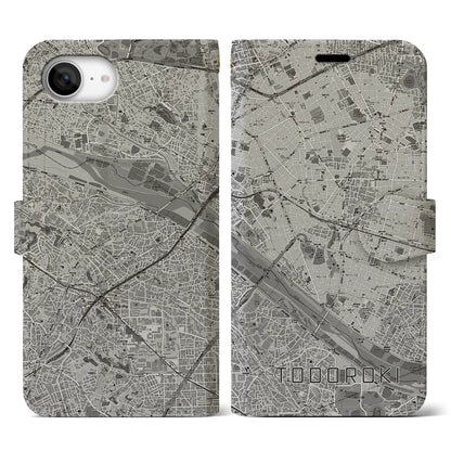 【等々力（東京都）】地図柄iPhoneケース（手帳タイプ）