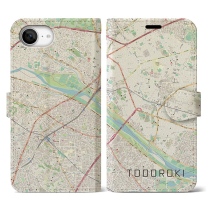 【等々力（東京都）】地図柄iPhoneケース（手帳タイプ）