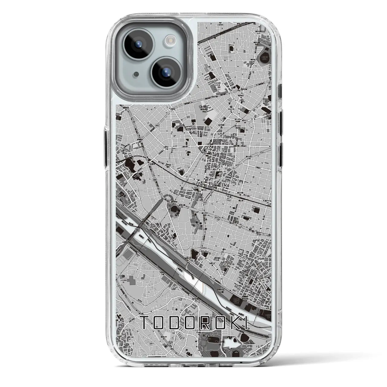 【等々力（東京都）】地図柄iPhoneケース（MagSafeタイプ）