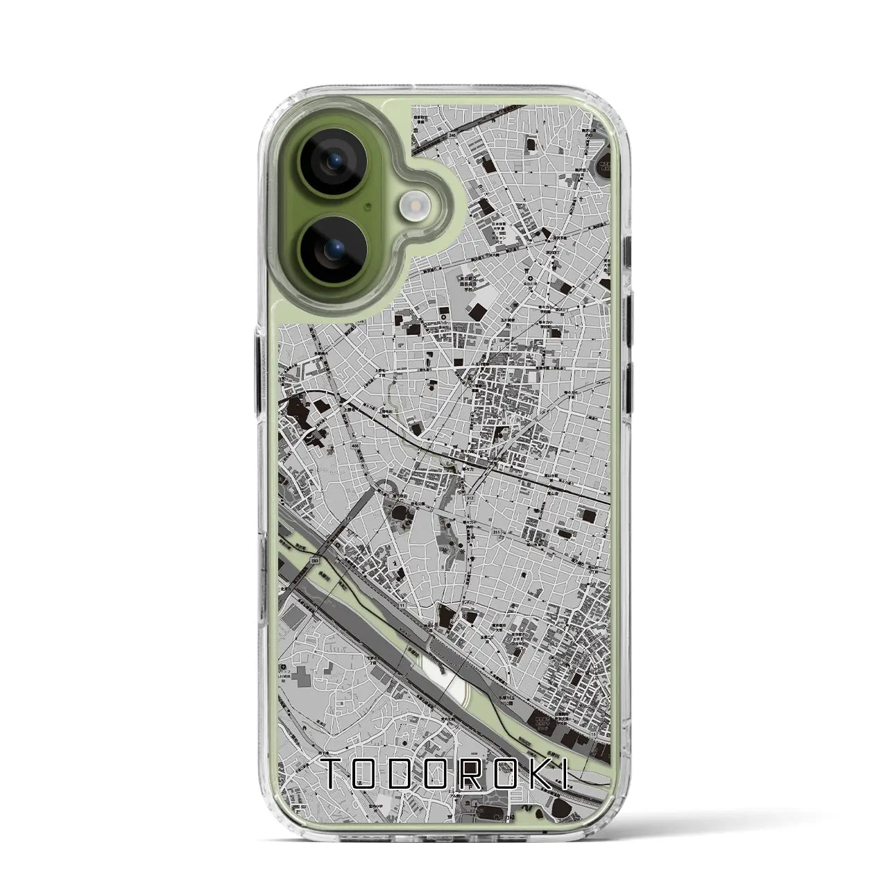 【等々力（東京都）】地図柄iPhoneケース（MagSafeタイプ）