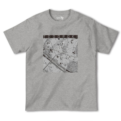 【等々力（東京都）】地図柄ヘビーウェイトTシャツ